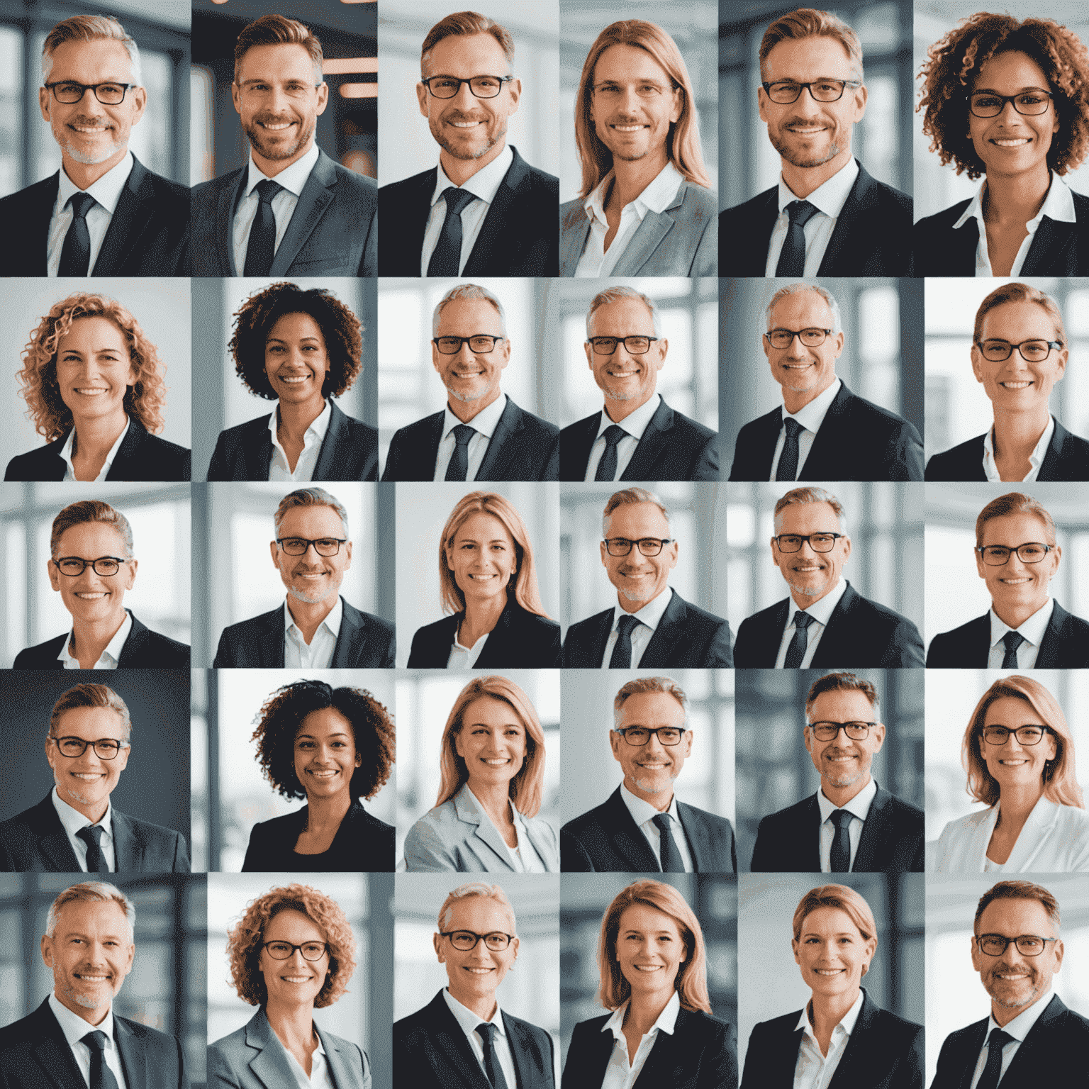 Collage von Geschäftsleuten aus Griesheim, die erfolgreich CRM-Systeme in ihren Unternehmen einsetzen